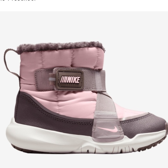 Nike Flex Advance Kids Pink and Gray Winter Boots-Size 10 - Picture 1 of 9